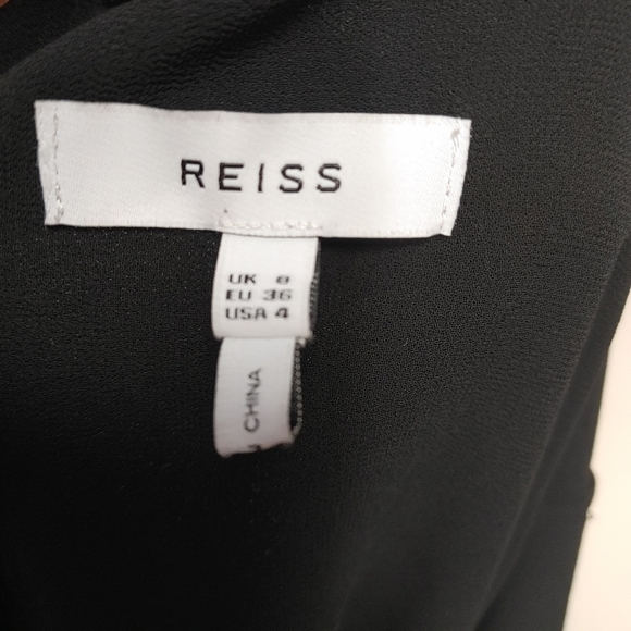 Reiss Black Layered Spaghetti Strap Top Size 4 - Picture 11 of 12